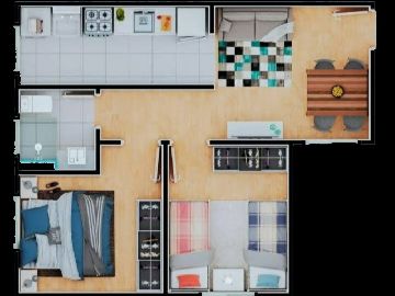 Planta 43 m� 