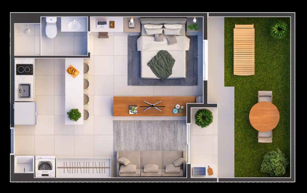 Garden Studio Plus - 43,87 m�